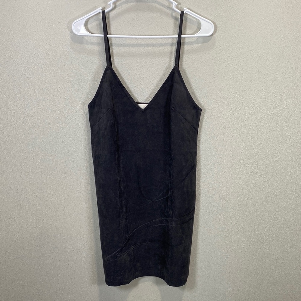 Wilfred‎ free faux suede mini dress gray